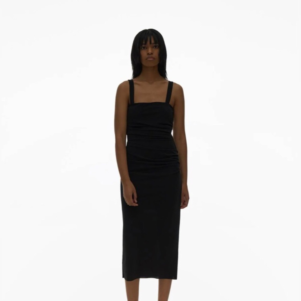 Helmut Lang - Womens Crepe Twist Sheath Dress